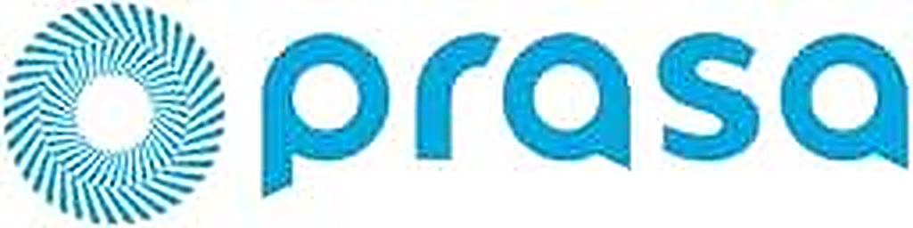 Blue PRASA passenger rail company logo.